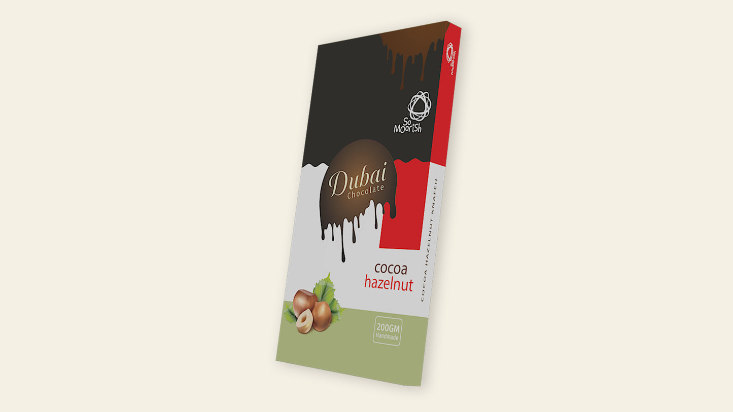 Dubai Chocolate Bar- Cocoa Hazelnut 200G