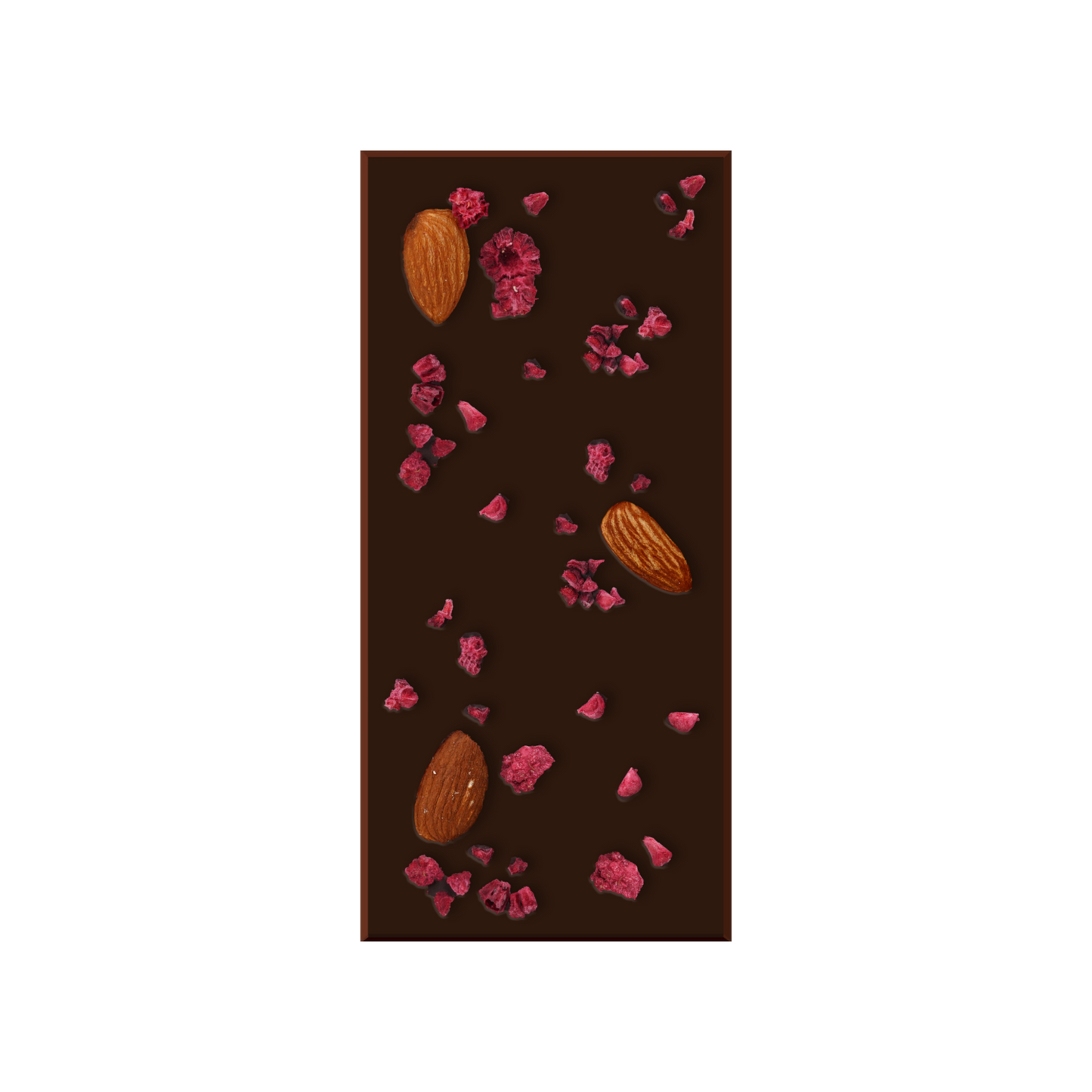 Raspberry & almond dark chocolate