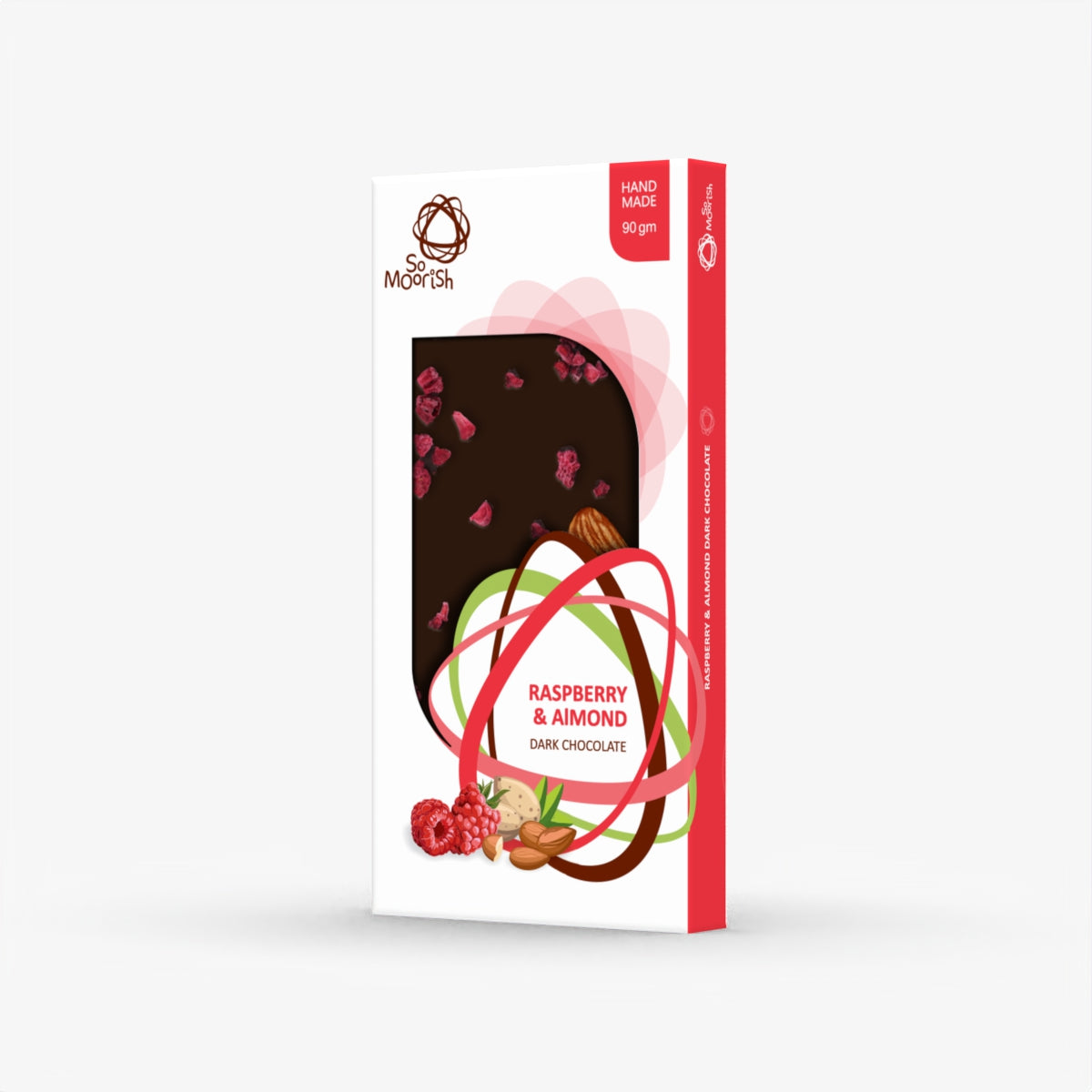 Raspberry & almond dark chocolate